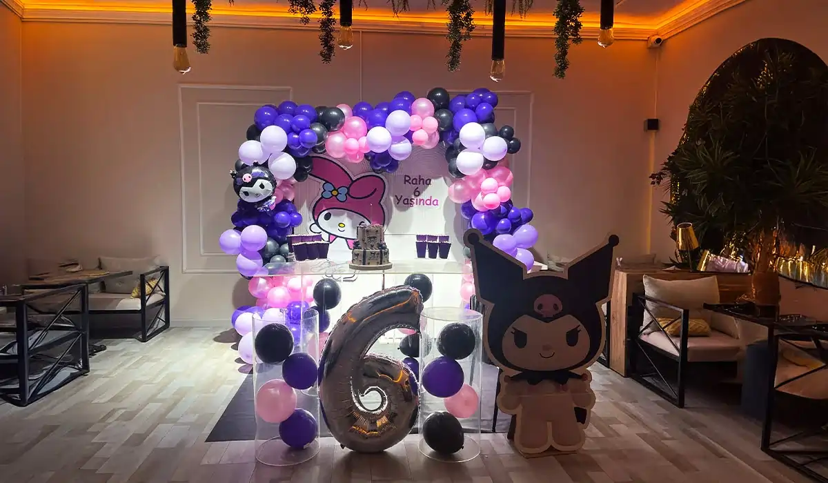 Kuromi temalı kutlama - Gülayşe Akademi Oyun ve Parti Evi Beylikdüzü